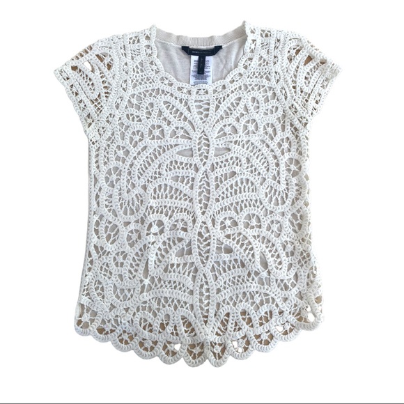 BCBG Morton Sweater In Gardenia - Picture 2 of 7